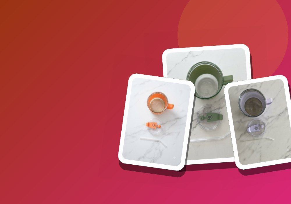 Glass mugs